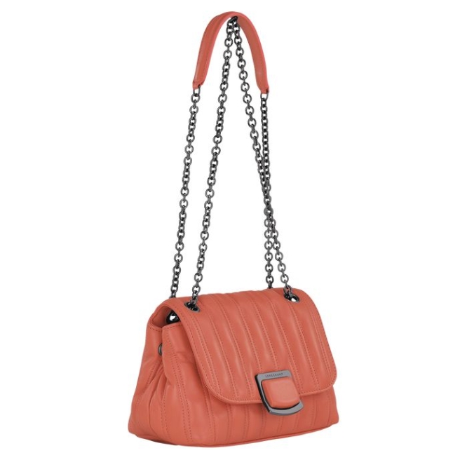 Women's Longchamp Brioche S Crossbody Bags Pink | 24XETRDGK