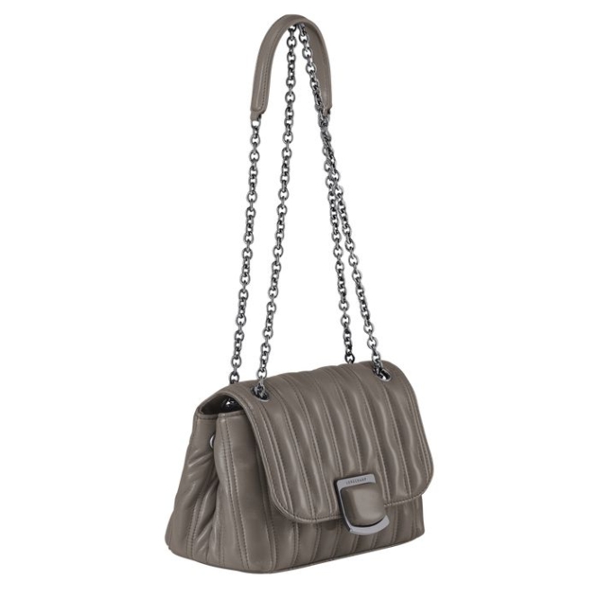 Women's Longchamp Brioche S Crossbody Bags Grey | 54NYLKSOU