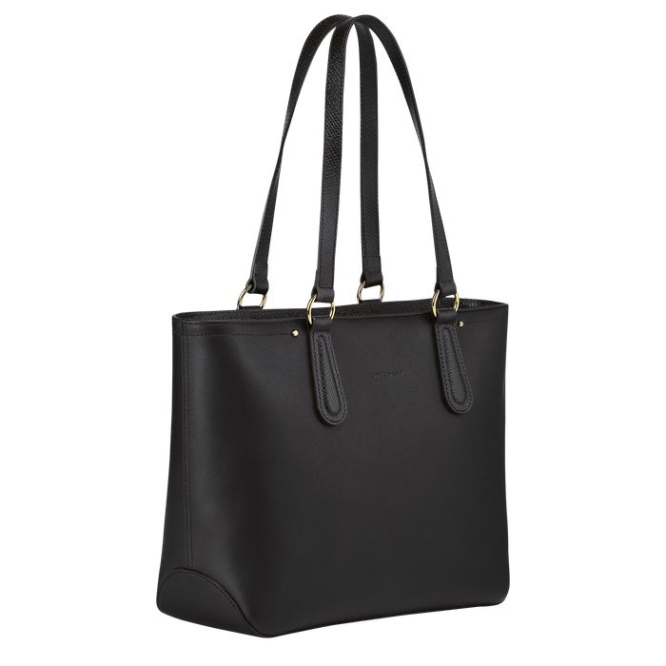 Women's Longchamp Cavalcade Shoulder Bags Black | 90MVRHDQY