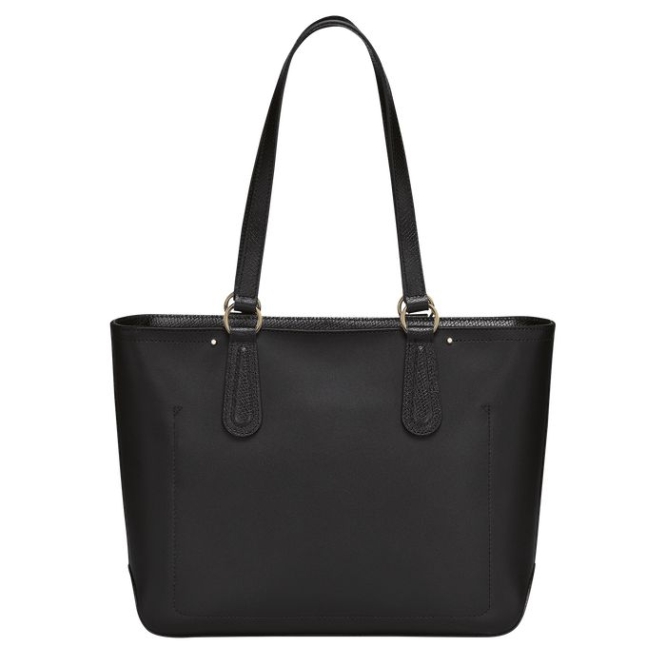 Women's Longchamp Cavalcade Shoulder Bags Black | 90MVRHDQY