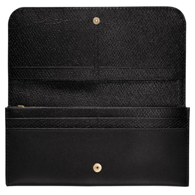 Women's Longchamp Cavalcade Wallets Black | 53HXSAQYN