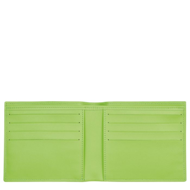 Women's Longchamp Croco Block Wallets Green | 40ALYKHTI