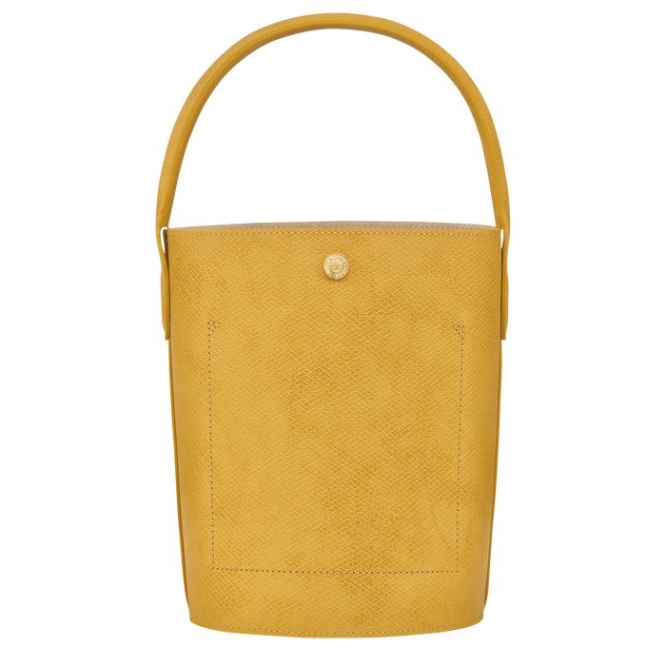 Women's Longchamp Cuir De Russie Top-handle Bags Yellow | 38SLCPJRV