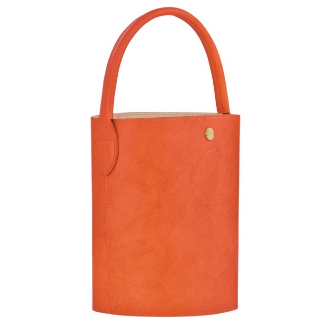 Women's Longchamp Cuir De Russie Top-handle Bags Orange | 89SGXPHBM