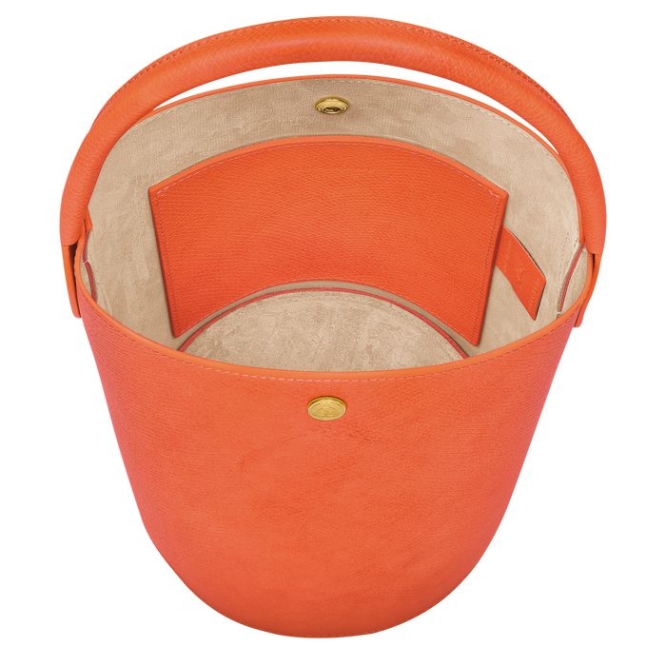 Women's Longchamp Cuir De Russie Top-handle Bags Orange | 89SGXPHBM