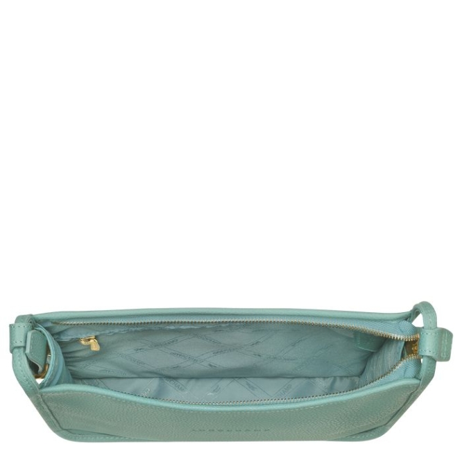 Women's Longchamp Le Foulonné L Crossbody Bags Blue | 02GUZPMJH