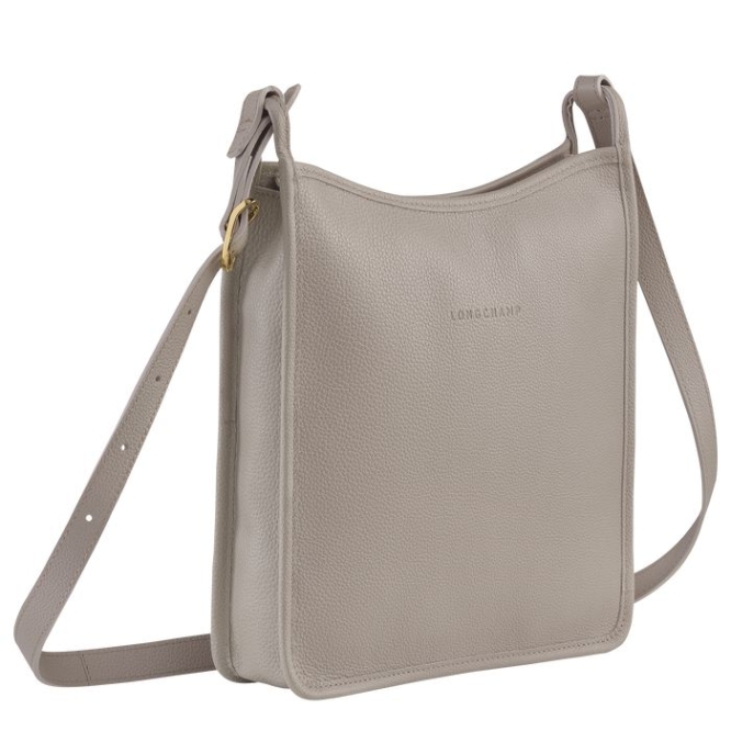 Women's Longchamp Le Foulonné L Crossbody Bags Grey | 07AMZQYXO