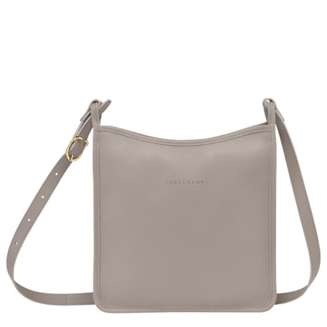 Women\'s Longchamp Le Foulonné L Crossbody Bags Grey | 07AMZQYXO