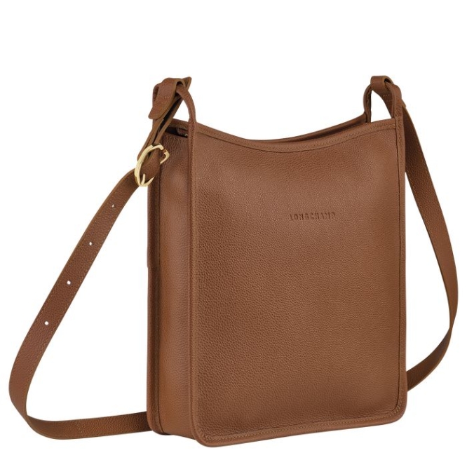 Women's Longchamp Le Foulonné L Crossbody Bags Brown | 09RWQUCTG