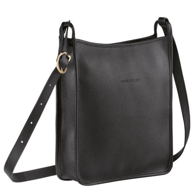 Women's Longchamp Le Foulonné L Crossbody Bags Black | 30YRANSFK