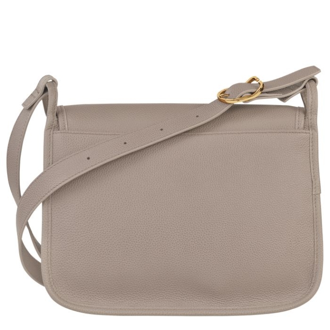 Women's Longchamp Le Foulonné L Crossbody Bags Grey | 31DEXRQCL