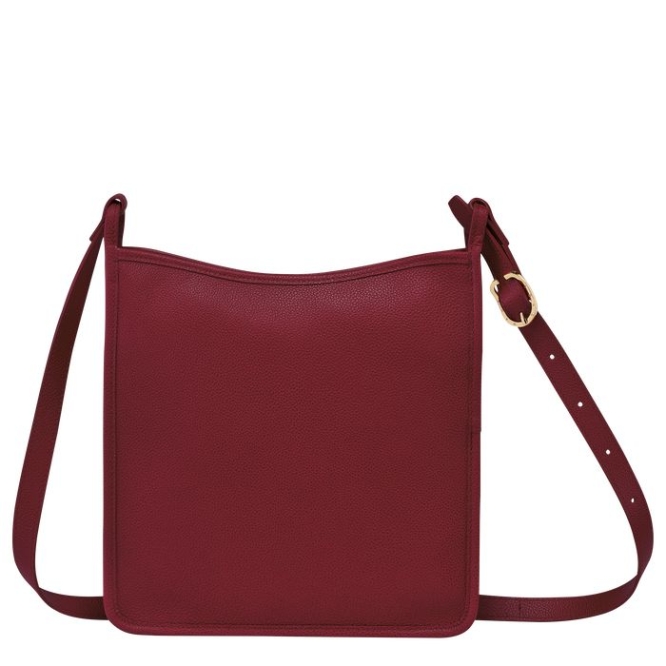 Women's Longchamp Le Foulonné L Crossbody Bags Red | 70QMOXPWI