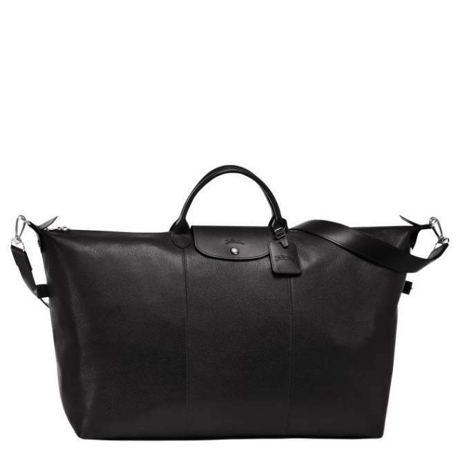 Women\'s Longchamp Le Foulonné L Travel Bags Black | 12PCRIKXM