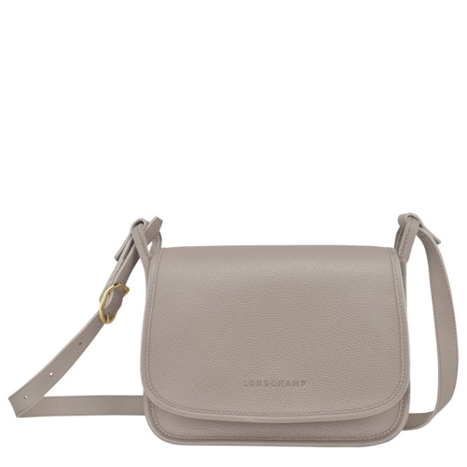 Women\'s Longchamp Le Foulonné M Crossbody Bags Grey | 29LCEZRTN