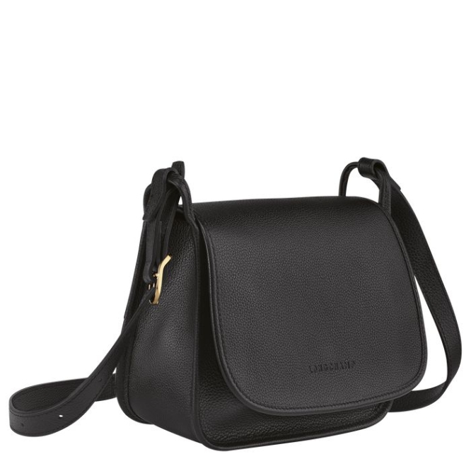 Women's Longchamp Le Foulonné M Crossbody Bags Black | 43FYXUQLN