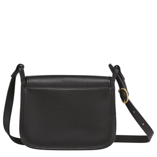 Women's Longchamp Le Foulonné M Crossbody Bags Black | 43FYXUQLN