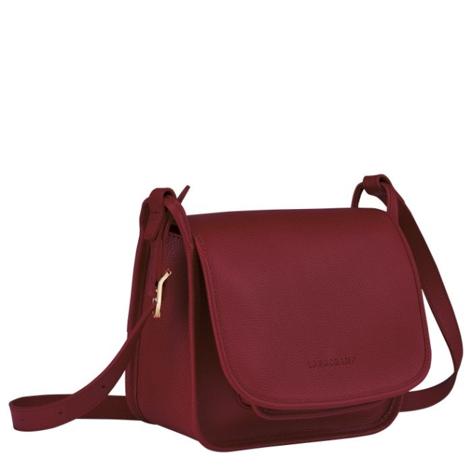 Women's Longchamp Le Foulonné M Crossbody Bags Red | 69JBRHVQA