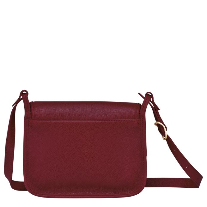 Women's Longchamp Le Foulonné M Crossbody Bags Red | 69JBRHVQA