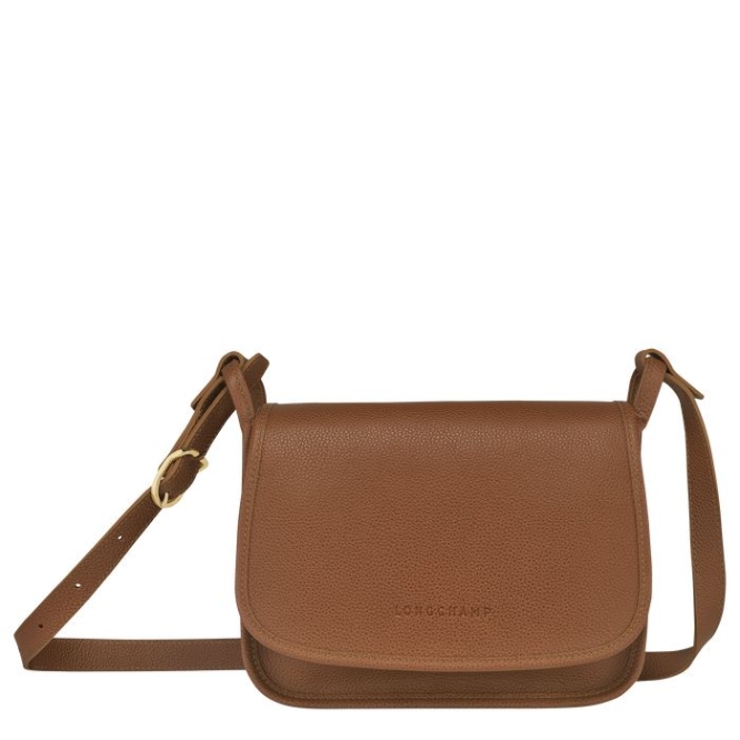 Women\'s Longchamp Le Foulonné M Crossbody Bags Brown | 90RWIOQHT