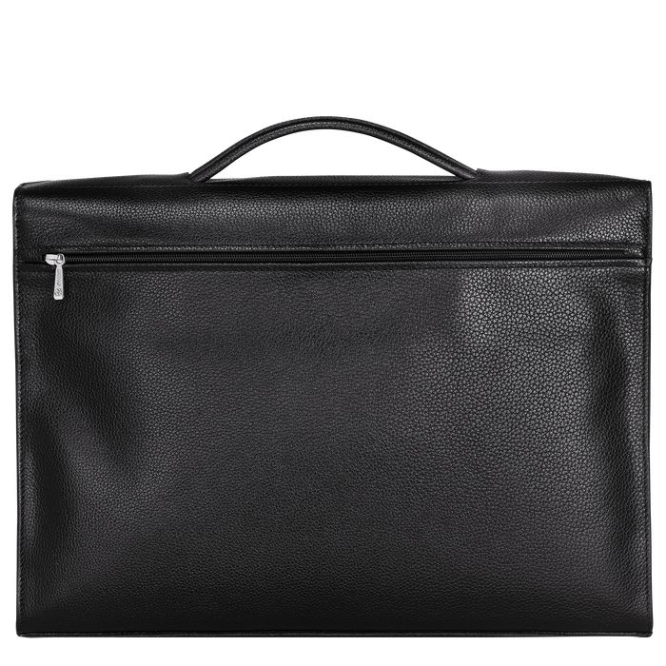 Women's Longchamp Le Foulonné M Document Holders Black | 95MCHFOYD