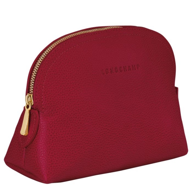 Women's Longchamp Le Foulonné Pouches & Cases Red | 37RPMTQUW