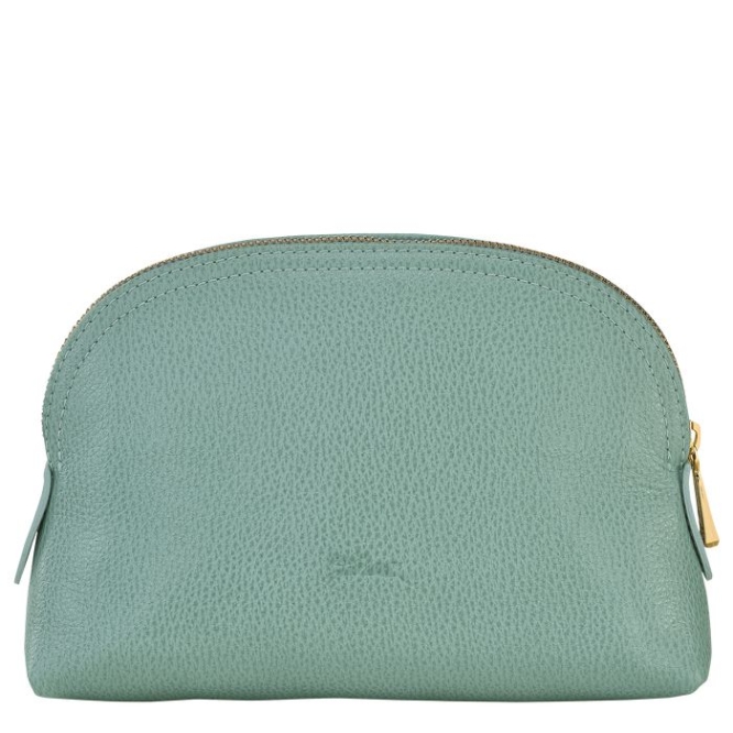 Women's Longchamp Le Foulonné Pouches & Cases Blue | 39NYPRDTZ