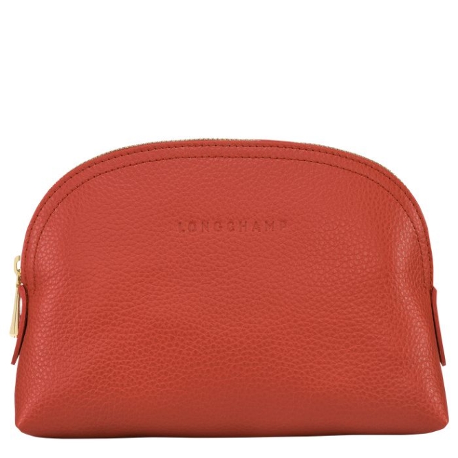 Women\'s Longchamp Le Foulonné Pouches & Cases Pink | 82ZOEHRCN