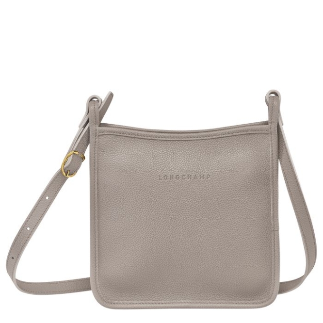 Women\'s Longchamp Le Foulonné S Crossbody Bags Grey | 30NZPXUHB