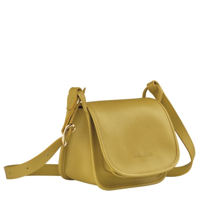 Women's Longchamp Le Foulonné S Crossbody Bags Yellow | 30ZIORGWA