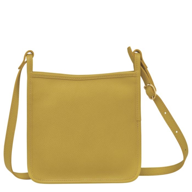 Women's Longchamp Le Foulonné S Crossbody Bags Yellow | 34KDXEBPS