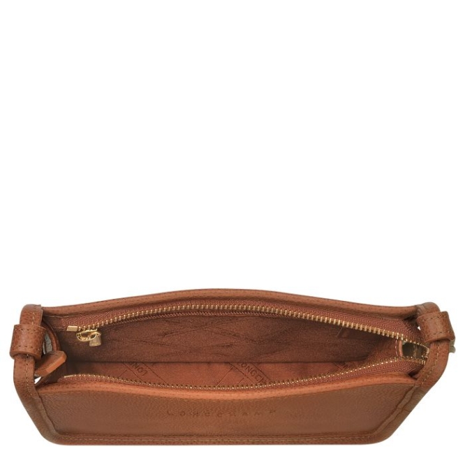 Women's Longchamp Le Foulonné S Crossbody Bags Brown | 41NIZOPVY