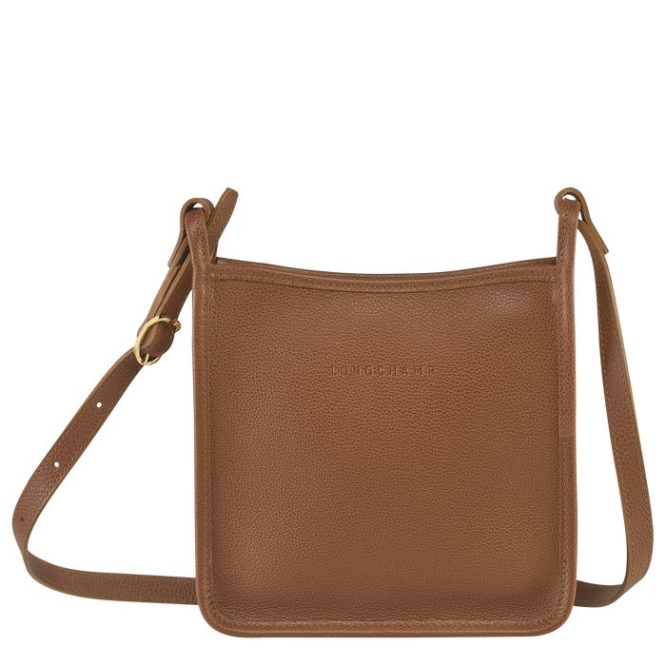 Women\'s Longchamp Le Foulonné S Crossbody Bags Brown | 41NIZOPVY