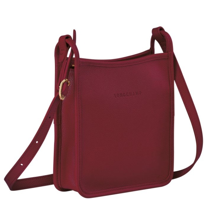 Women's Longchamp Le Foulonné S Crossbody Bags Red | 80XCNIESU