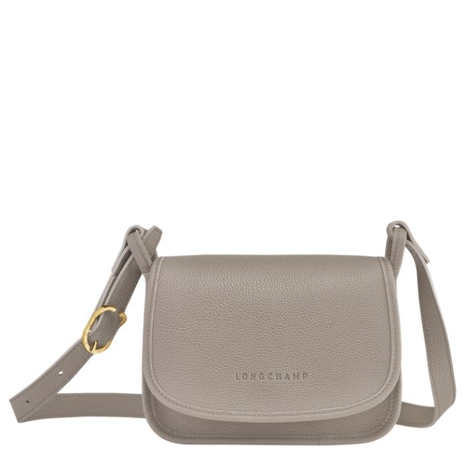 Women\'s Longchamp Le Foulonné S Crossbody Bags Grey | 86JLZITVQ