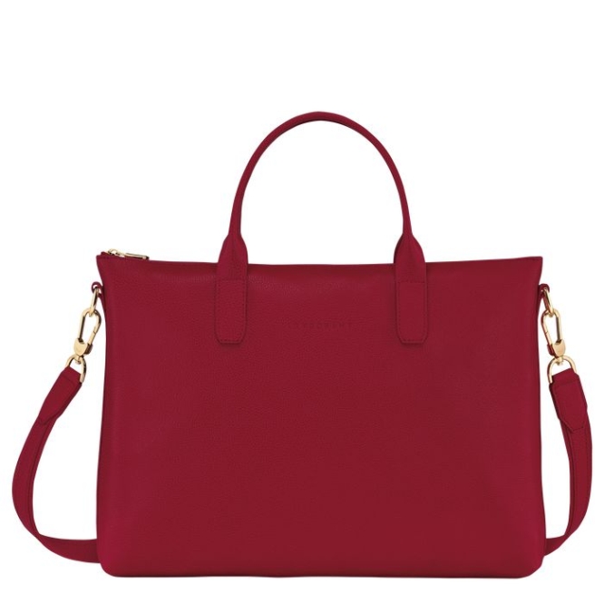 Women\'s Longchamp Le Foulonné S Document Holders Red | 34JDFGBXI