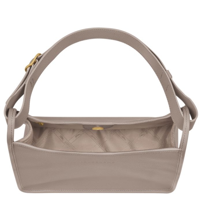 Women's Longchamp Le Foulonné Shoulder Bags Grey | 13LJEFYQN