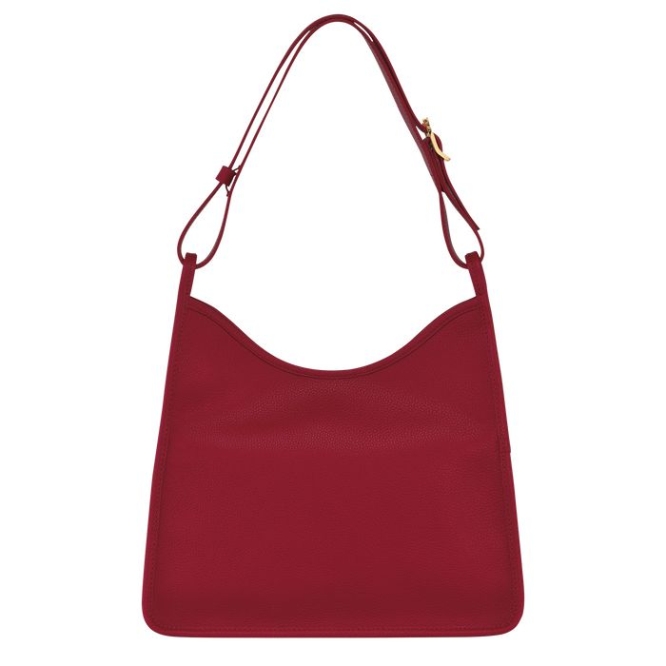 Women's Longchamp Le Foulonné Shoulder Bags Red | 20OKWVJAT