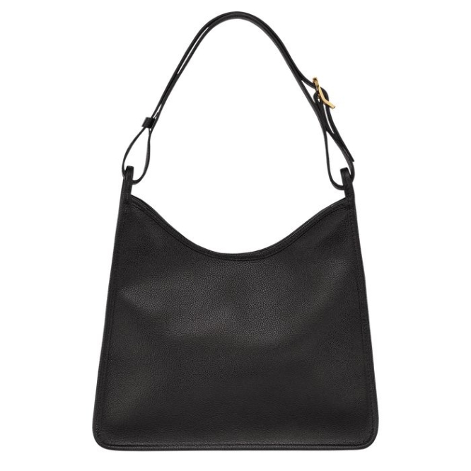 Women's Longchamp Le Foulonné Shoulder Bags Black | 39TGDOWFH