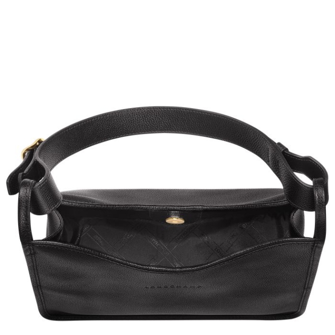 Women's Longchamp Le Foulonné Shoulder Bags Black | 39TGDOWFH