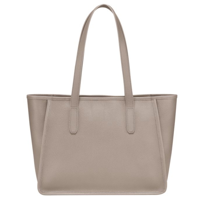 Women's Longchamp Le Foulonné Shoulder Bags Grey | 56BOVATMQ