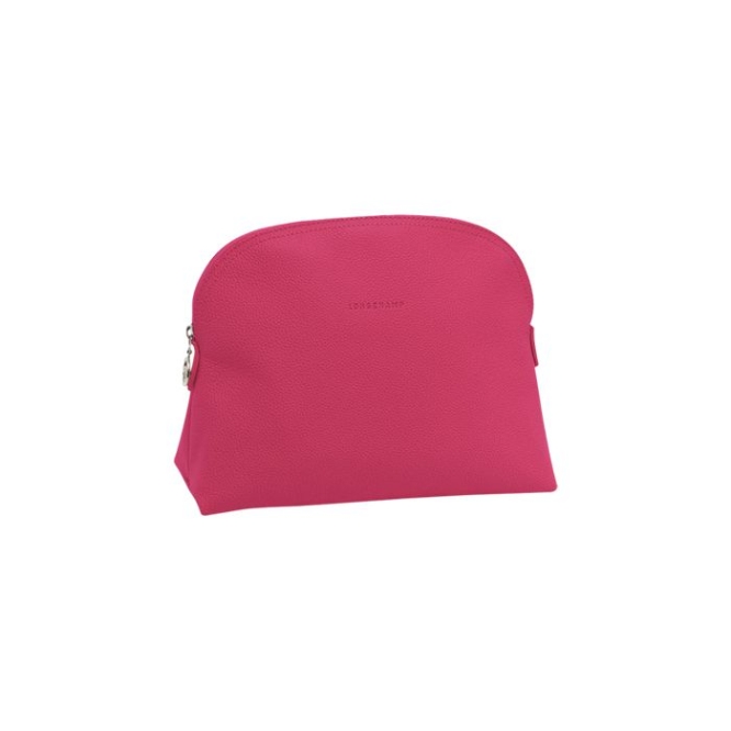 Women\'s Longchamp Le Foulonné Toiletry Bags Pink | 21LDGYAUT