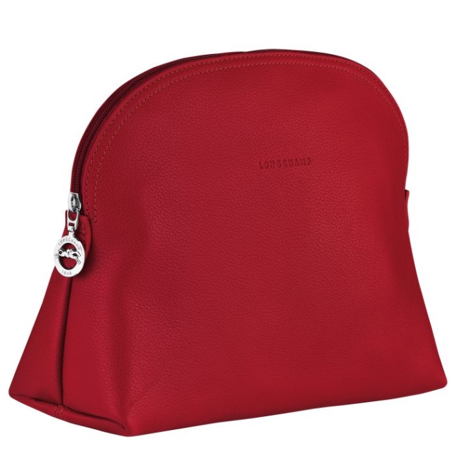 Women's Longchamp Le Foulonné Toiletry Bags Red | 38ZABEVWI