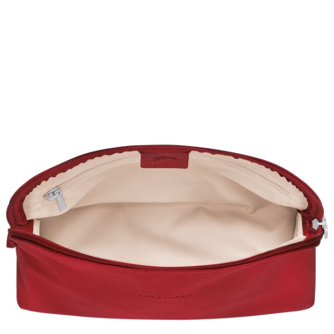 Women's Longchamp Le Foulonné Toiletry Bags Red | 38ZABEVWI