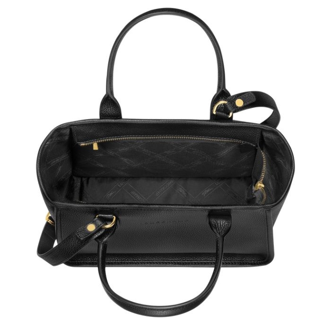 Women's Longchamp Le Foulonné Top-handle Bags Black | 35ODXIEFJ