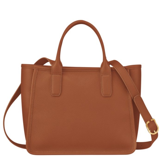 Women's Longchamp Le Foulonné Top-handle Bags Brown | 63NMHYFEO