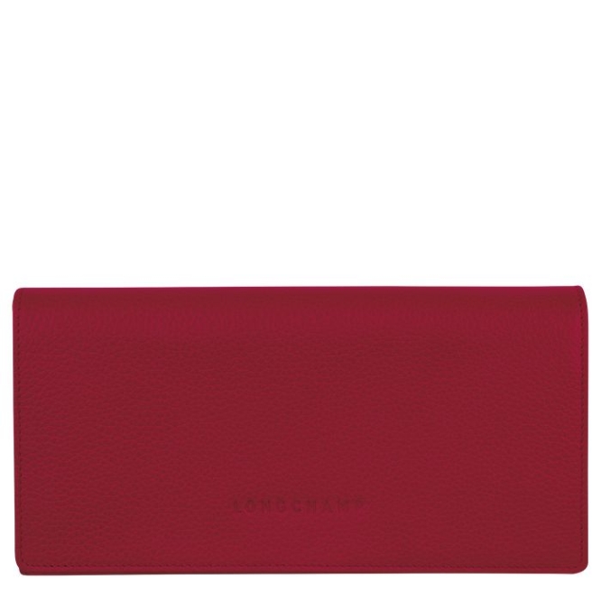 Women\'s Longchamp Le Foulonné Wallets Red | 72BNLMQEW