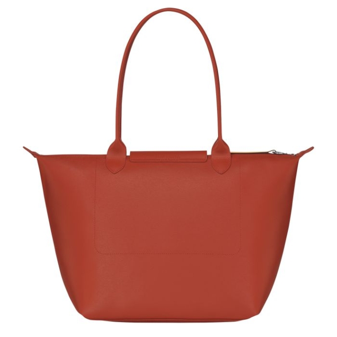 Women's Longchamp Le Pliage City L Shoulder Bags Red | 18WRFUCDK