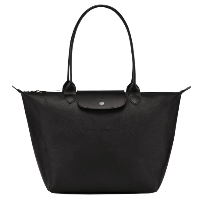 Women\'s Longchamp Le Pliage City L Shoulder Bags Black | 52CTYLMJI