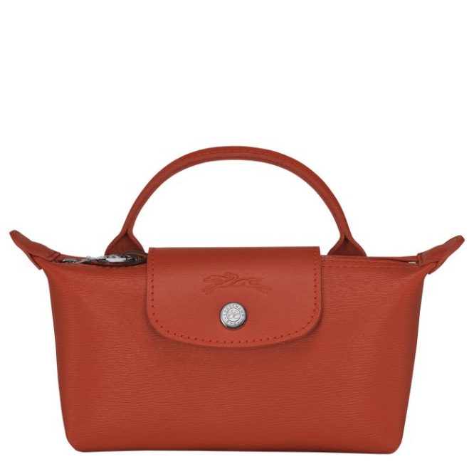 Women\'s Longchamp Le Pliage City Pouches & Cases Red | 78YZGEHBQ