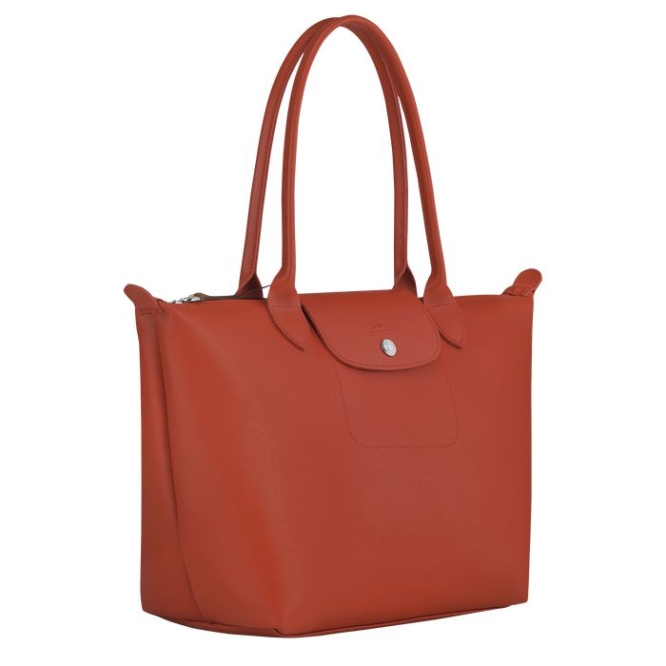 Women's Longchamp Le Pliage City S Shoulder Bags Red | 12HOIGMUF